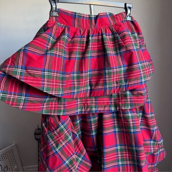 NWT Buru Teagan Shimmer Tiered Ruffle Full Length Side Seam Pocket A-Line Skirt - Picture 7 of 9